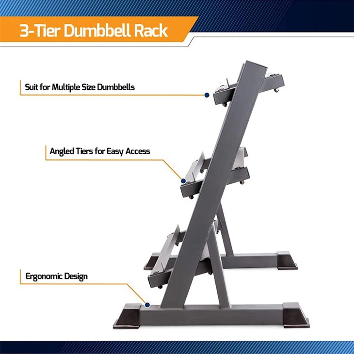 3 Tier Hex Dumbbell Rack Factory