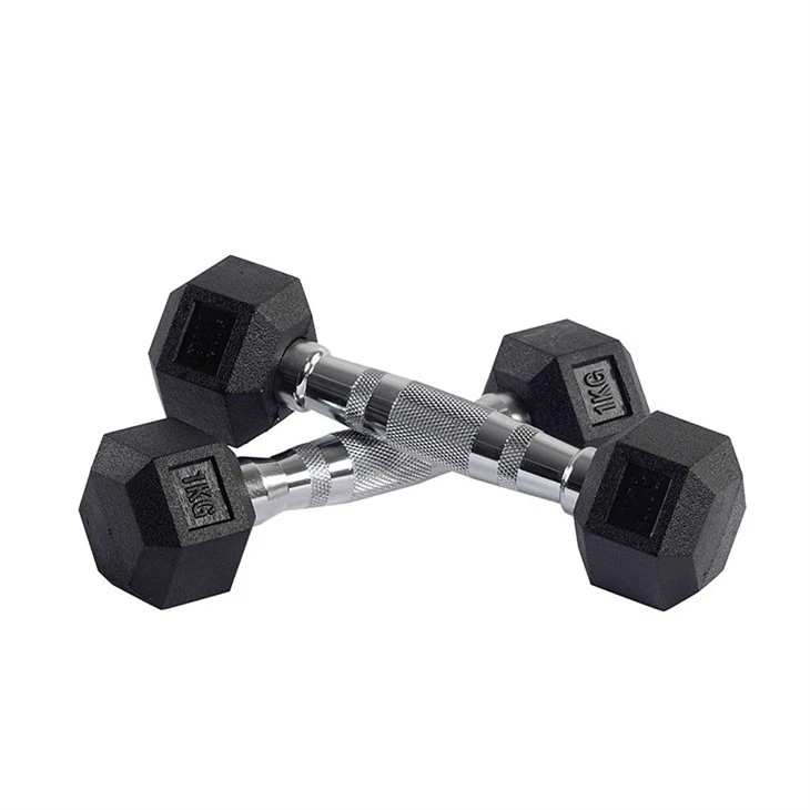 Rubber Coated Hex Dumbbell Set Wholesale